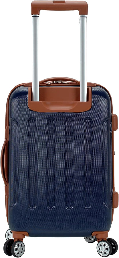 London Hardside Spinner Wheel Luggage, Champagne, Carry-On 20-Inch, 22"X13. 5"x10" (with wheels)