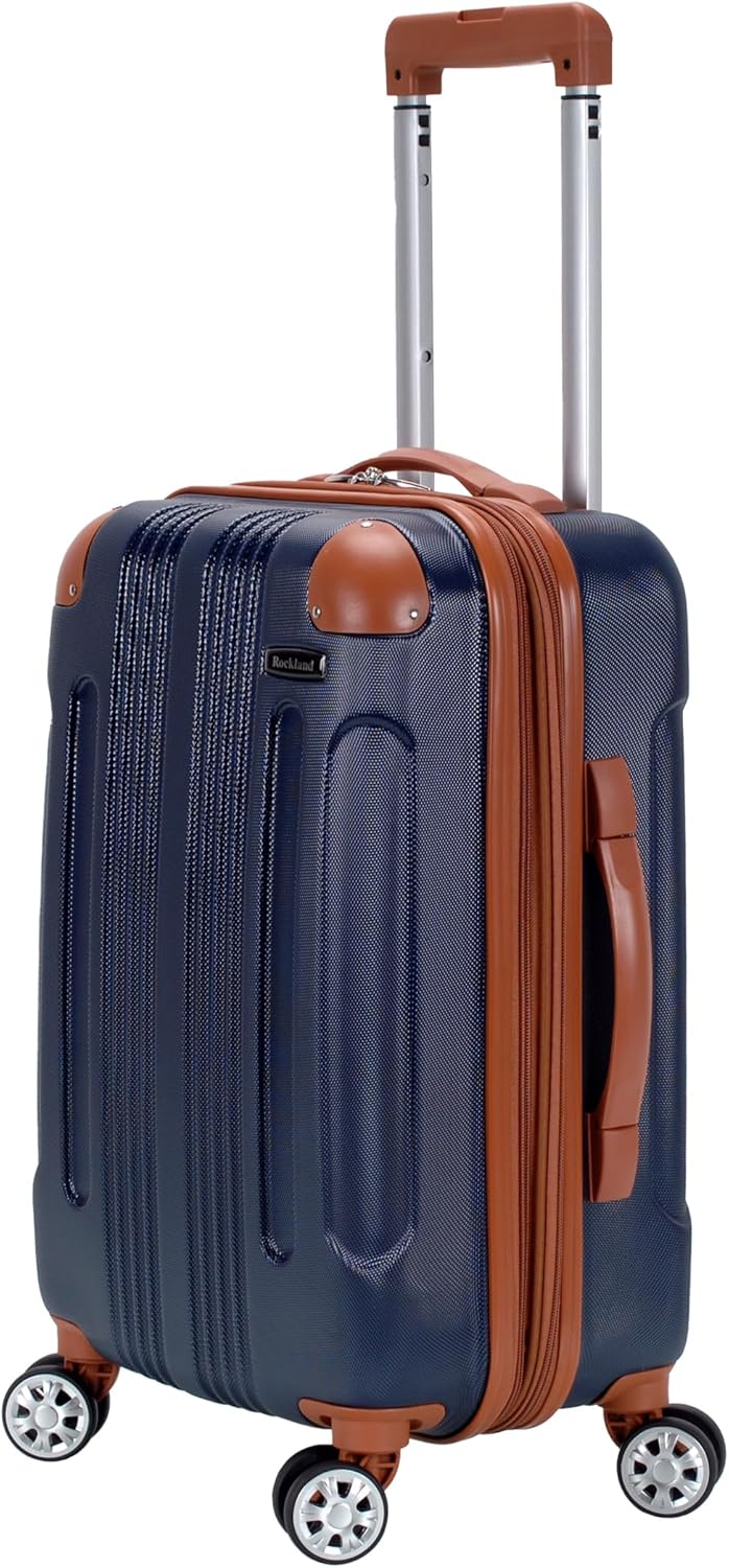 London Hardside Spinner Wheel Luggage, Champagne, Carry-On 20-Inch, 22"X13. 5"x10" (with wheels)