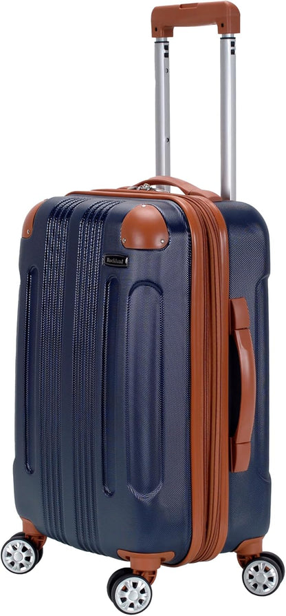 London Hardside Spinner Wheel Luggage, Champagne, Carry-On 20-Inch, 22"X13. 5"x10" (with wheels)