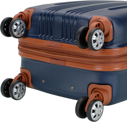 London Hardside Spinner Wheel Luggage, Champagne, Carry-On 20-Inch, 22"X13. 5"x10" (with wheels)