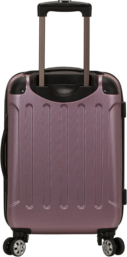 London Hardside Spinner Wheel Luggage, Champagne, Carry-On 20-Inch, 22"X13. 5"x10" (with wheels)