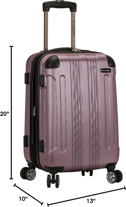 London Hardside Spinner Wheel Luggage, Champagne, Carry-On 20-Inch, 22"X13. 5"x10" (with wheels)