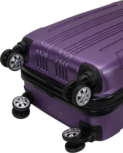 London Hardside Spinner Wheel Luggage, Champagne, Carry-On 20-Inch, 22"X13. 5"x10" (with wheels)