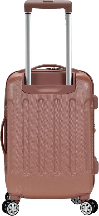 London Hardside Spinner Wheel Luggage, Champagne, Carry-On 20-Inch, 22"X13. 5"x10" (with wheels)
