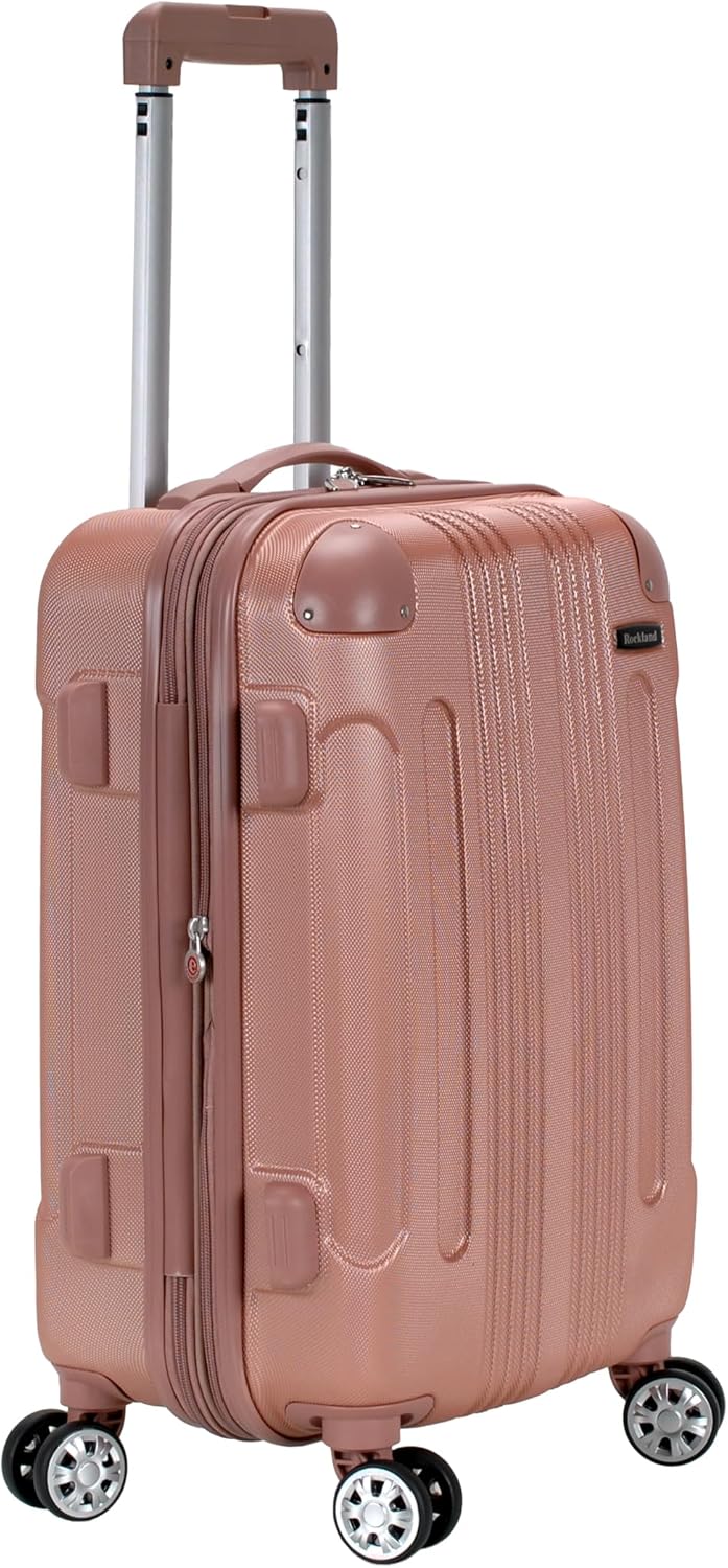 London Hardside Spinner Wheel Luggage, Champagne, Carry-On 20-Inch, 22"X13. 5"x10" (with wheels)