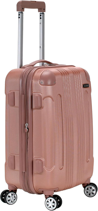 London Hardside Spinner Wheel Luggage, Champagne, Carry-On 20-Inch, 22"X13. 5"x10" (with wheels)