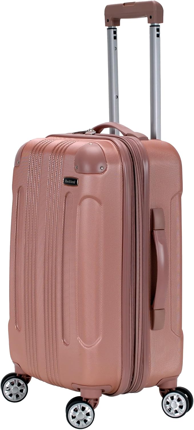 London Hardside Spinner Wheel Luggage, Champagne, Carry-On 20-Inch, 22"X13. 5"x10" (with wheels)