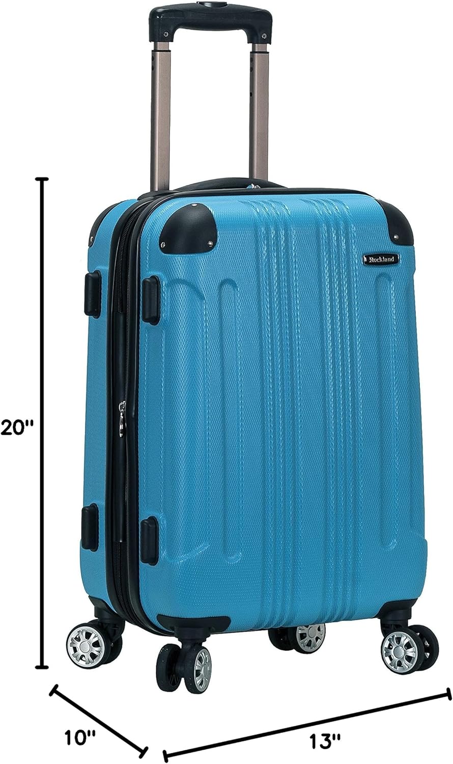 London Hardside Spinner Wheel Luggage, Champagne, Carry-On 20-Inch, 22"X13. 5"x10" (with wheels)