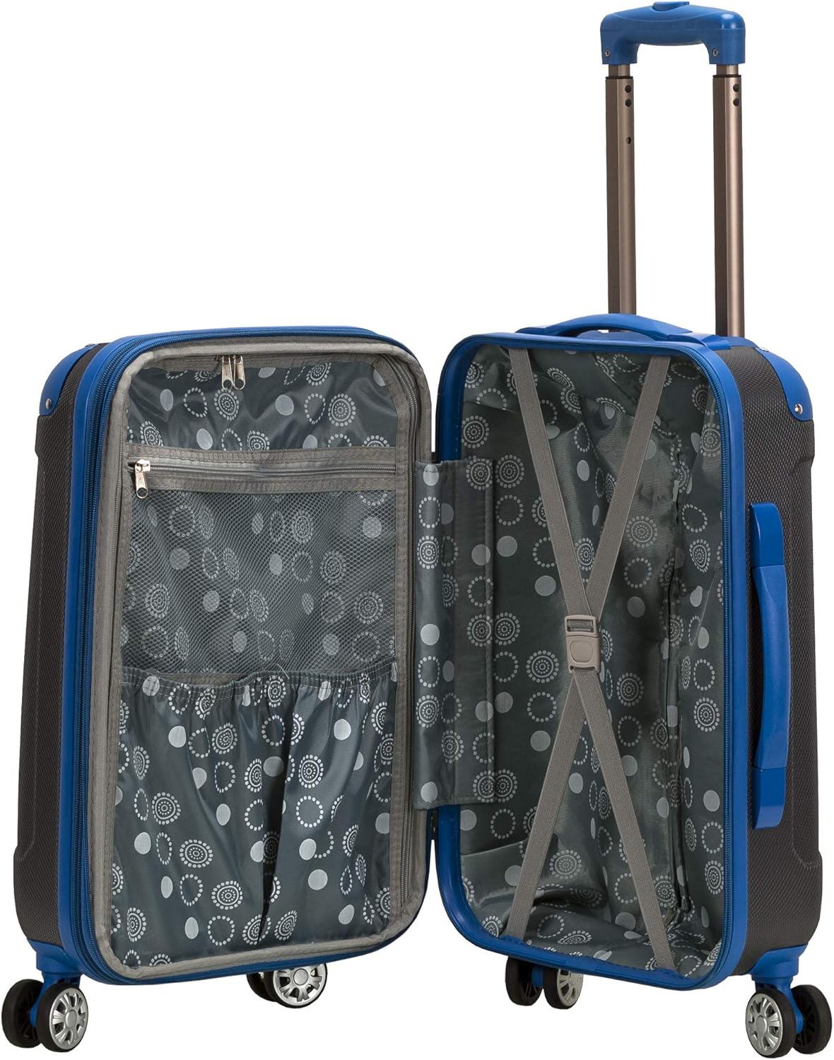 London Hardside Spinner Wheel Luggage, Champagne, Carry-On 20-Inch, 22"X13. 5"x10" (with wheels)