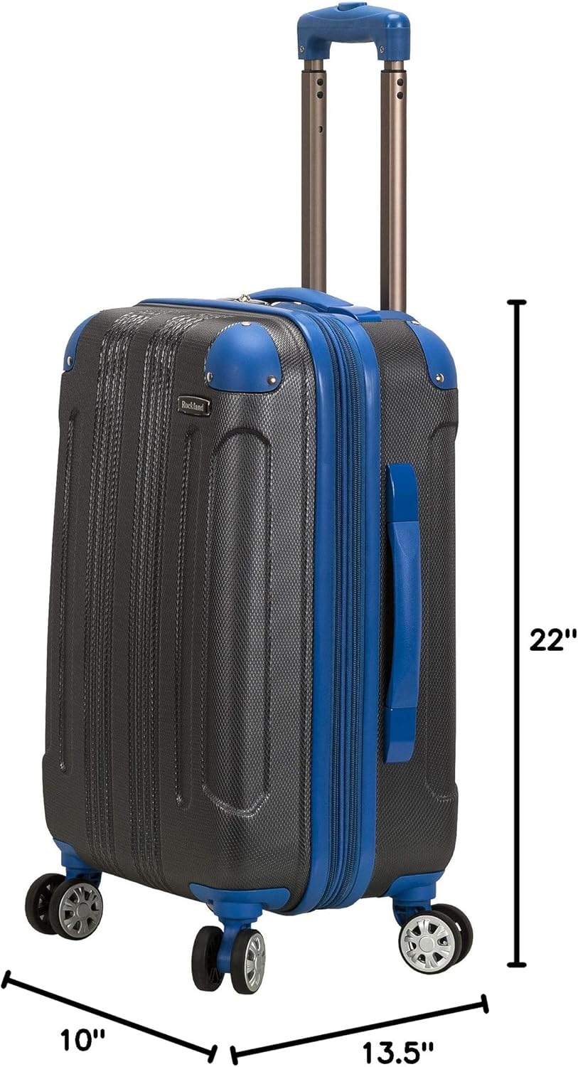 London Hardside Spinner Wheel Luggage, Champagne, Carry-On 20-Inch, 22"X13. 5"x10" (with wheels)