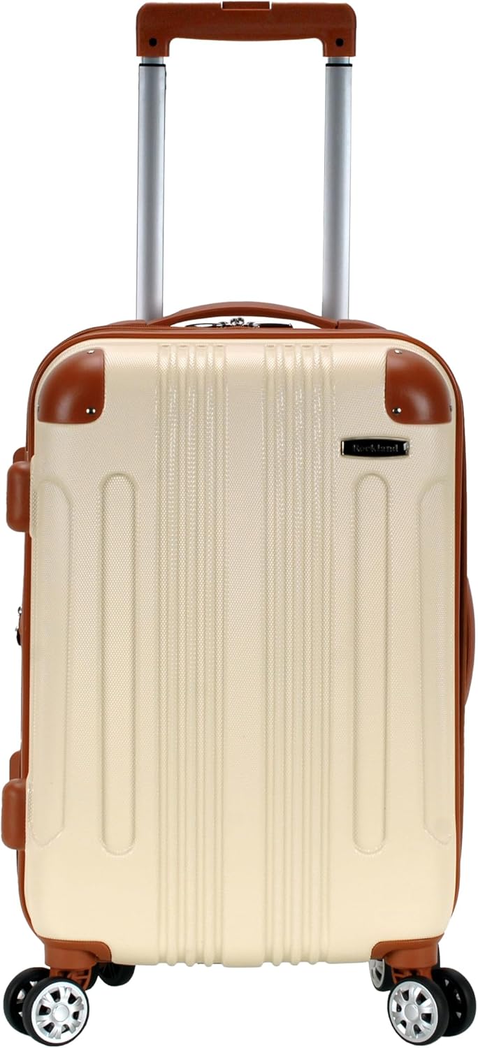 London Hardside Spinner Wheel Luggage, Champagne, Carry-On 20-Inch, 22"X13. 5"x10" (with wheels)
