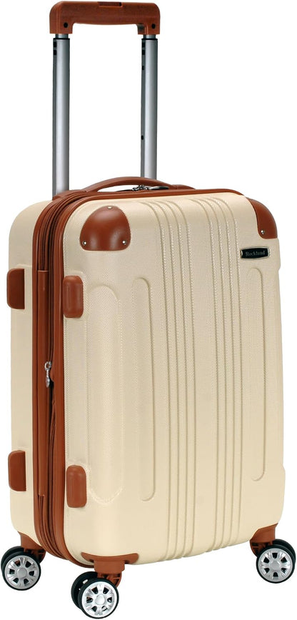 London Hardside Spinner Wheel Luggage, Champagne, Carry-On 20-Inch, 22"X13. 5"x10" (with wheels)