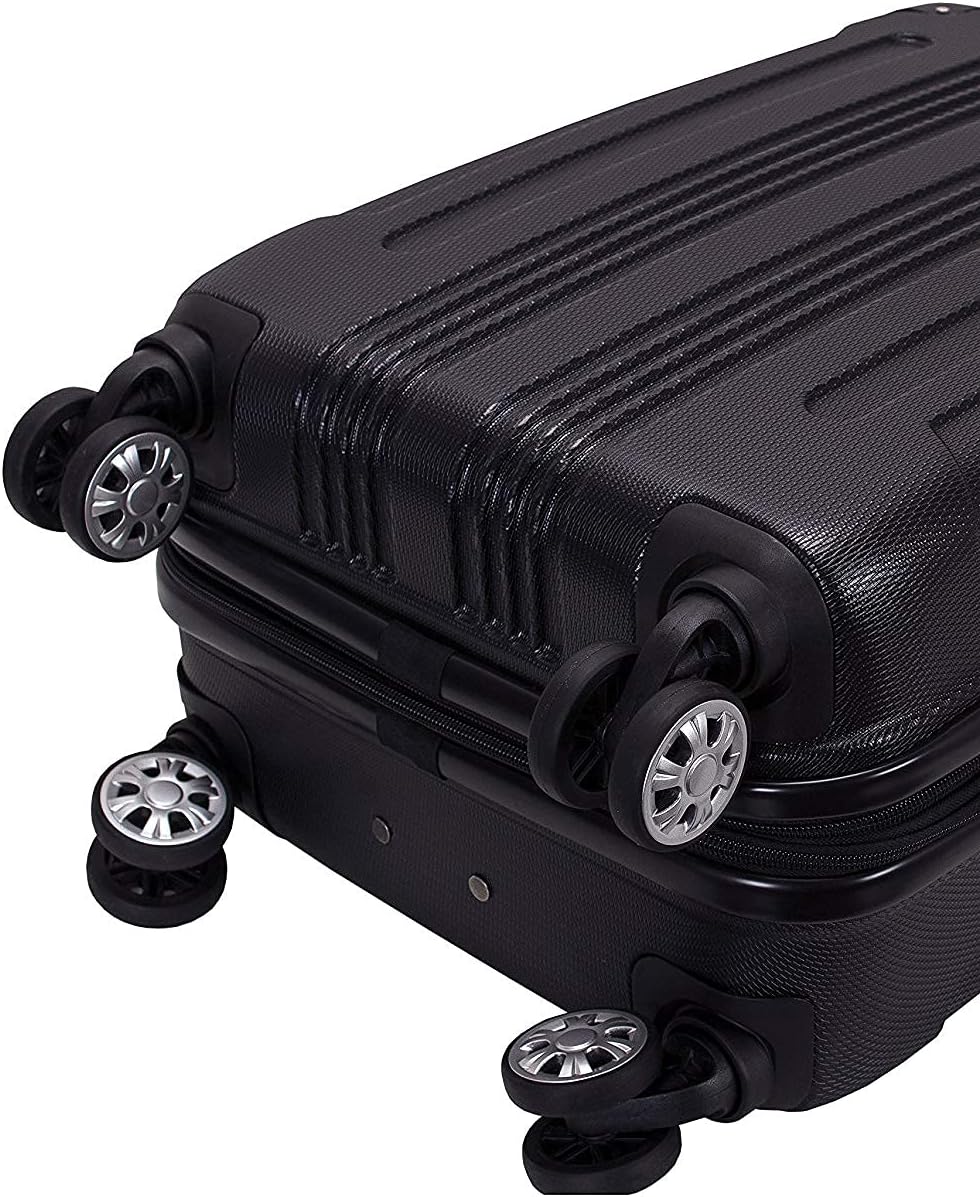 London Hardside Spinner Wheel Luggage, Champagne, Carry-On 20-Inch, 22"X13. 5"x10" (with wheels)