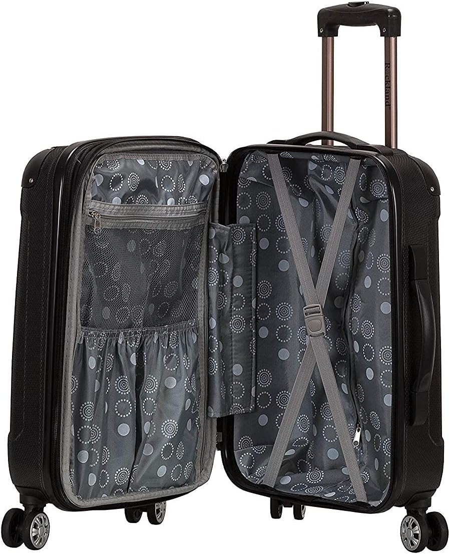 London Hardside Spinner Wheel Luggage, Champagne, Carry-On 20-Inch, 22"X13. 5"x10" (with wheels)