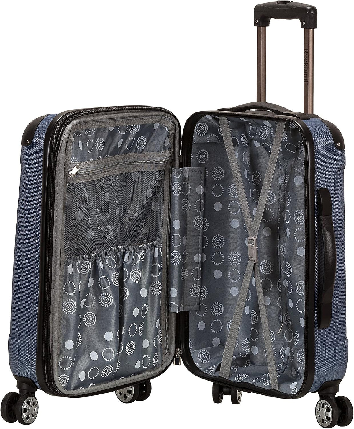 London Hardside Spinner Wheel Luggage, Champagne, Carry-On 20-Inch, 22"X13. 5"x10" (with wheels)