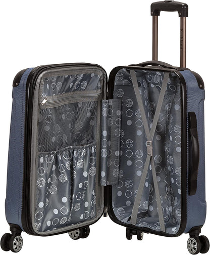 London Hardside Spinner Wheel Luggage, Champagne, Carry-On 20-Inch, 22"X13. 5"x10" (with wheels)