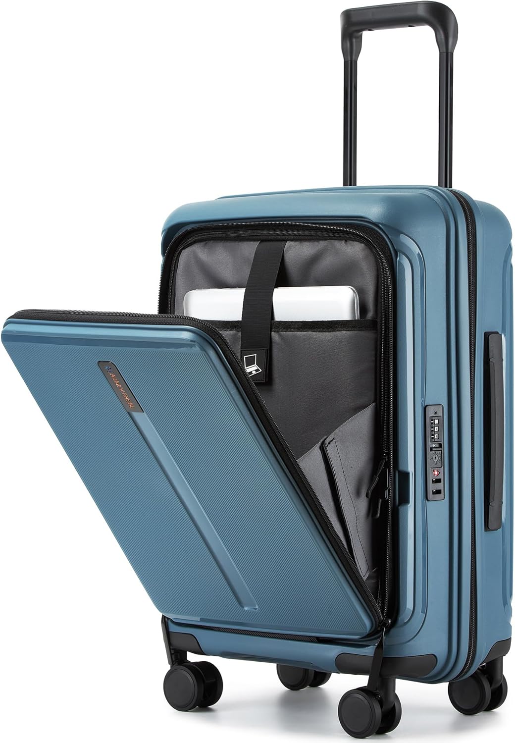 20 IN 22x14x9 Airline Approved with TSA Lock | Hardside Carry-on Suitcase with 8 Rolling Spinner Wheels, Lightweight PP Hard Shell Travel Luggage for Men and Women,Travel