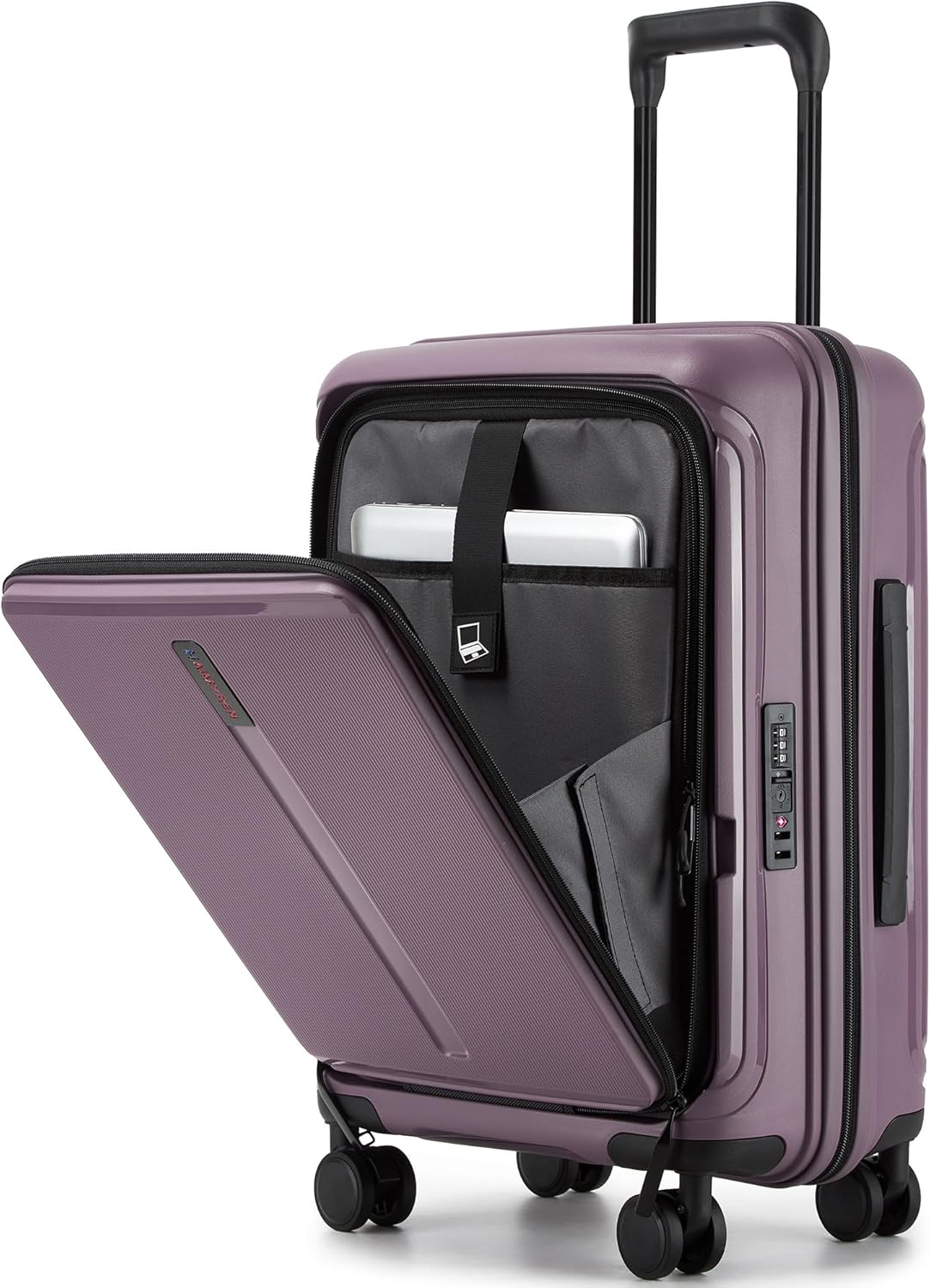 20 IN 22x14x9 Airline Approved with TSA Lock | Hardside Carry-on Suitcase with 8 Rolling Spinner Wheels, Lightweight PP Hard Shell Travel Luggage for Men and Women,Travel