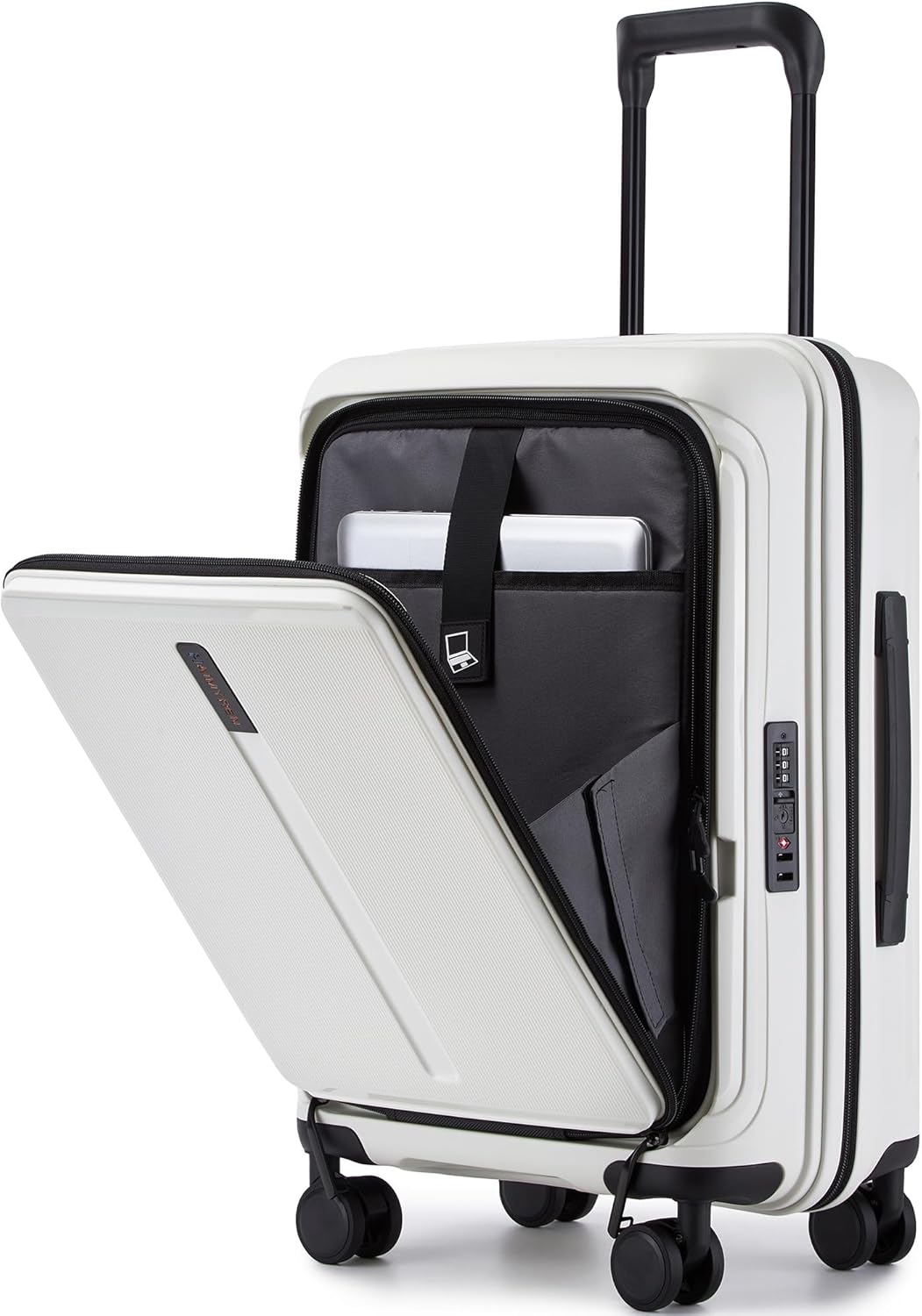 20 IN 22x14x9 Airline Approved with TSA Lock | Hardside Carry-on Suitcase with 8 Rolling Spinner Wheels, Lightweight PP Hard Shell Travel Luggage for Men and Women,Travel