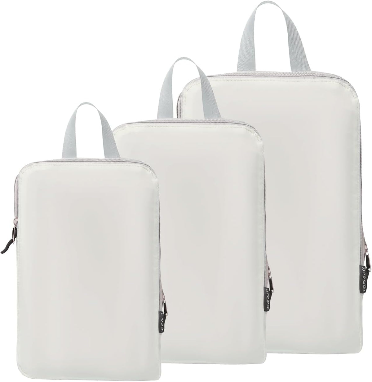 3 Set Lightweight Compression Packing Cubes for Suitcases, Travel Essentials Expandable Packing Cubes Organizer for Carry on Suitcases(Cream)