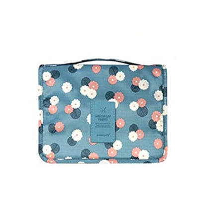 Hanging Travel Case Toiletry Bag Multifunction Cosmetic Bag Portable Makeup Pouch Waterproof Travel Makeup Bag Hanging Makeup Organizer for Women and Girls (Flamingo)