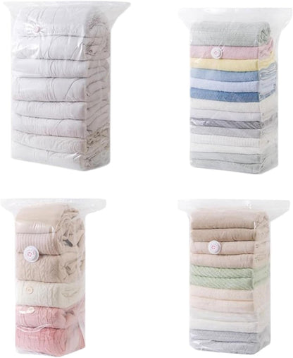 Compression Packing Cube,Reusable Space Saver No Pump - Clothing Compression Bag,for Travel Lugggage Suitcase Home Closet Wardrobe Dorm College