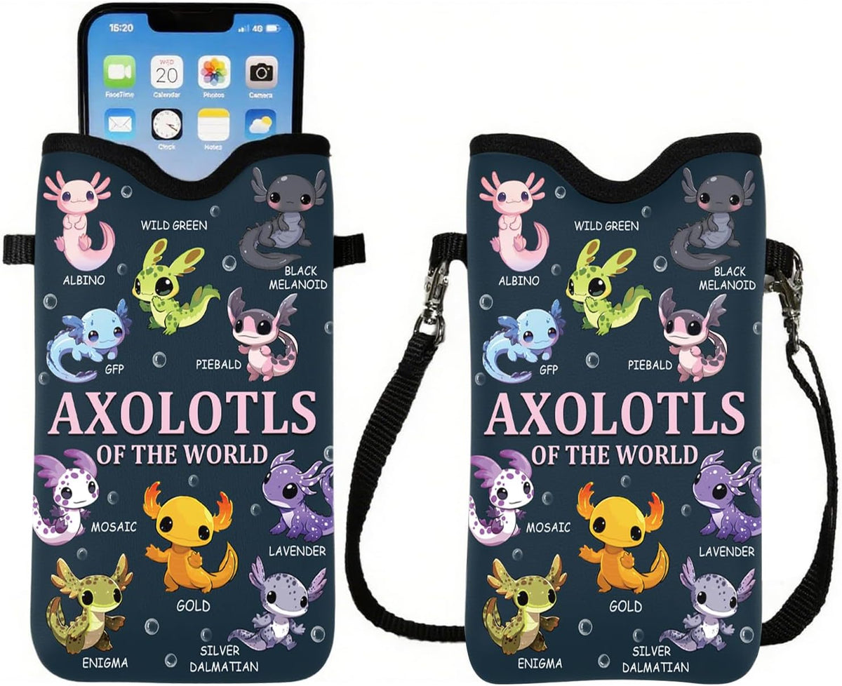 Cell Phone Sleeve Pouch Case Bag with Crossbody Strap Neck Lanyard for Women Men, Weiner Dog Gifts Cell Phone Crossbody Bag 7.1x3.9 Inch