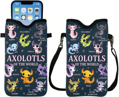 Cell Phone Sleeve Pouch Case Bag with Crossbody Strap Neck Lanyard for Women Men, Weiner Dog Gifts Cell Phone Crossbody Bag 7.1x3.9 Inch