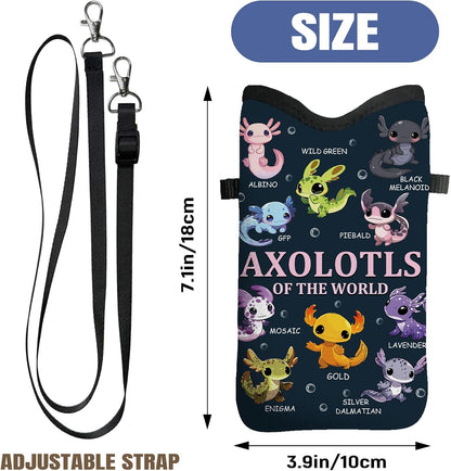 Cell Phone Sleeve Pouch Case Bag with Crossbody Strap Neck Lanyard for Women Men, Weiner Dog Gifts Cell Phone Crossbody Bag 7.1x3.9 Inch