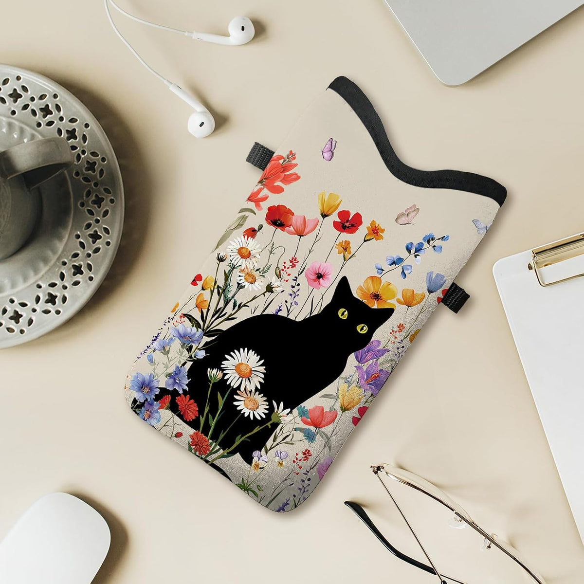 Cell Phone Sleeve Pouch Case Bag with Crossbody Strap Neck Lanyard for Women Men, Weiner Dog Gifts Cell Phone Crossbody Bag 7.1x3.9 Inch