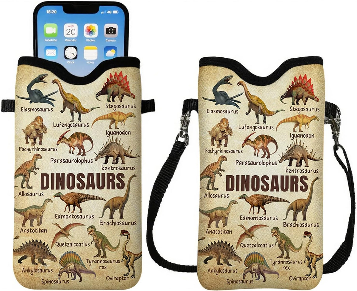 Cell Phone Sleeve Pouch Case Bag with Crossbody Strap Neck Lanyard for Women Men, Weiner Dog Gifts Cell Phone Crossbody Bag 7.1x3.9 Inch