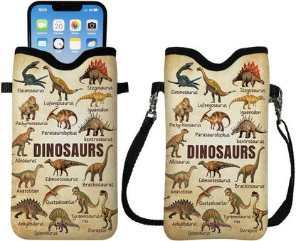 Cell Phone Sleeve Pouch Case Bag with Crossbody Strap Neck Lanyard for Women Men, Weiner Dog Gifts Cell Phone Crossbody Bag 7.1x3.9 Inch