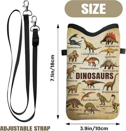 Cell Phone Sleeve Pouch Case Bag with Crossbody Strap Neck Lanyard for Women Men, Weiner Dog Gifts Cell Phone Crossbody Bag 7.1x3.9 Inch