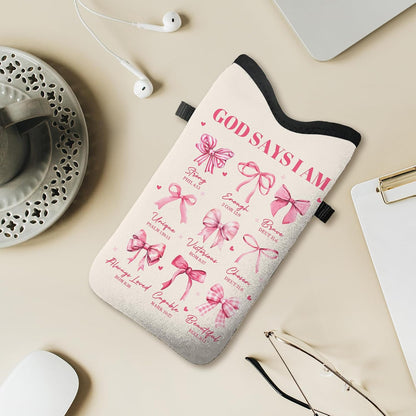Cell Phone Sleeve Pouch Case Bag with Crossbody Strap Neck Lanyard for Women Men, Weiner Dog Gifts Cell Phone Crossbody Bag 7.1x3.9 Inch