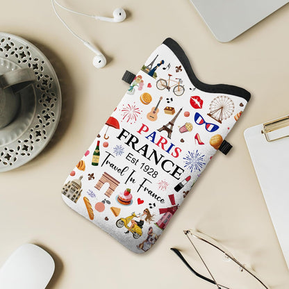 Cell Phone Sleeve Pouch Case Bag with Crossbody Strap Neck Lanyard for Women Men, Weiner Dog Gifts Cell Phone Crossbody Bag 7.1x3.9 Inch