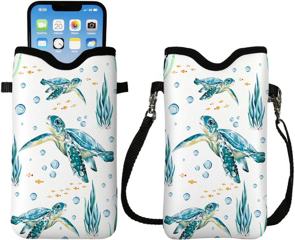 Cell Phone Sleeve Pouch Case Bag with Crossbody Strap Neck Lanyard for Women Men, Weiner Dog Gifts Cell Phone Crossbody Bag 7.1x3.9 Inch