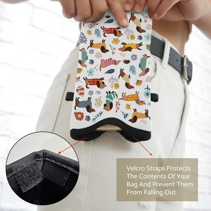Cell Phone Sleeve Pouch Case Bag with Crossbody Strap Neck Lanyard for Women Men, Weiner Dog Gifts Cell Phone Crossbody Bag 7.1x3.9 Inch