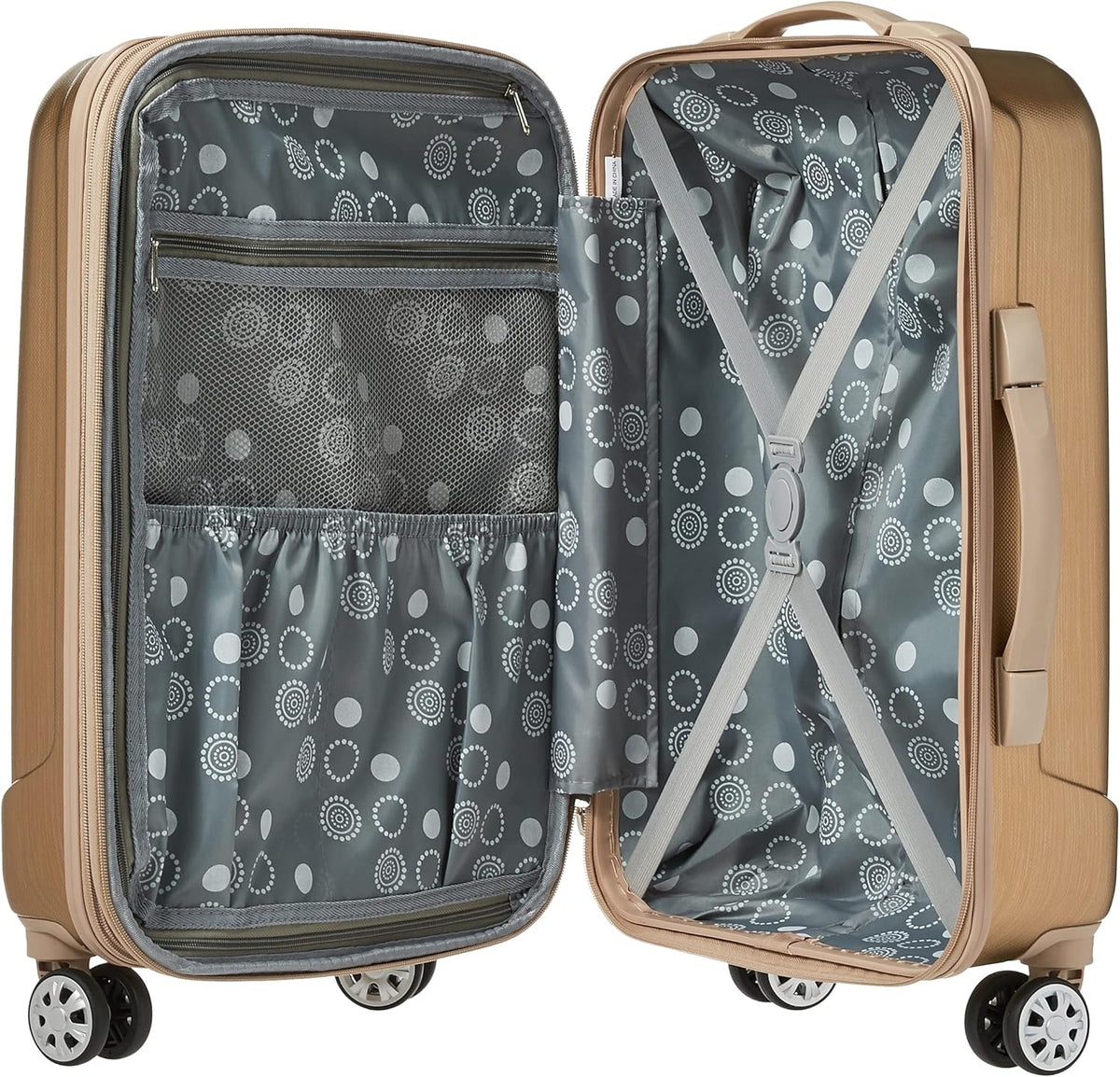Melbourne Hardside Expandable Spinner Wheel Luggage, Carry-On 20", Metallic - Colors A