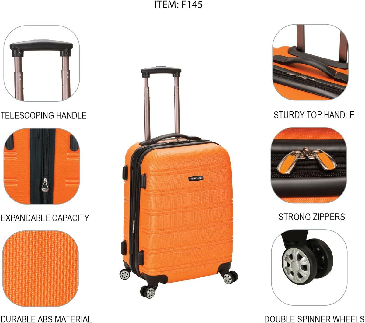 Melbourne Hardside Expandable Spinner Wheel Luggage, Carry-On 20", Metallic - Colors A
