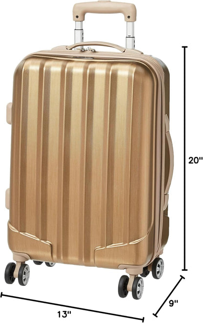 Melbourne Hardside Expandable Spinner Wheel Luggage, Carry-On 20", Metallic - Colors A