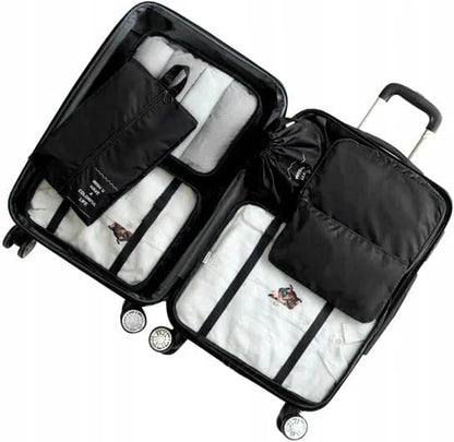 8 Pcs Bag Organizer Set – 8 Pcs Packing Cubes, Travel Cubes, Shoe Bag, Toiletry Pouches, Clothes Organizers, Waterproof Luggage & Travel Bags – Suitcase Organizer & Organizers for Travel Essentials
