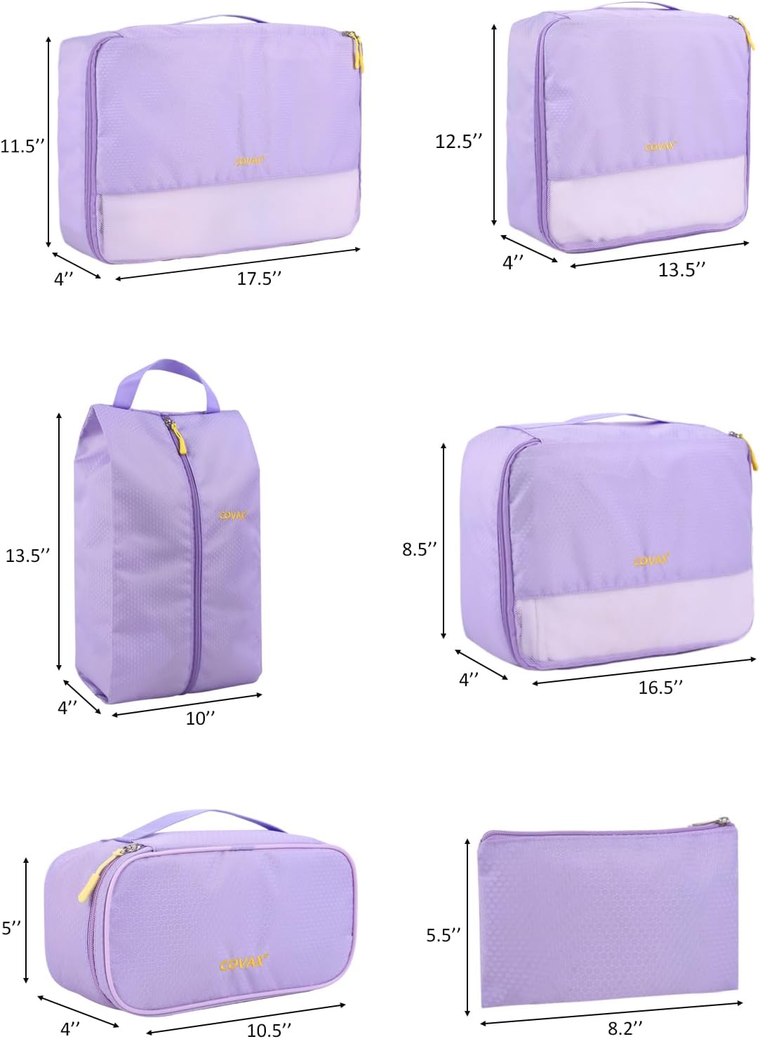 4 Set Compression Packing Cubes, Travel Luggage Organizers and Storage Packing Cubes (Green)