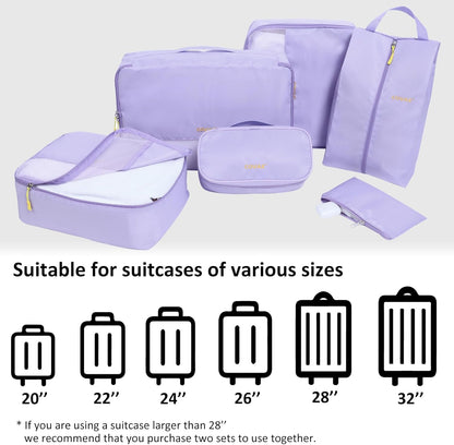 4 Set Compression Packing Cubes, Travel Luggage Organizers and Storage Packing Cubes (Green)