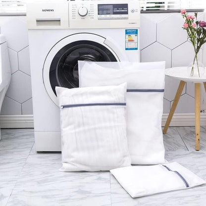 3 Pcs Mesh Laundry Bags Laundry Wash Bags Laundry Bags Wash Organizer for Delicates Dorm Underwear Bras Travel (SetA)