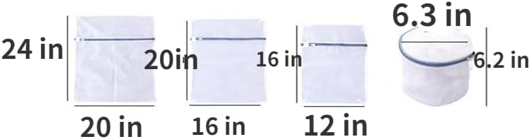 3 Pcs Mesh Laundry Bags Laundry Wash Bags Laundry Bags Wash Organizer for Delicates Dorm Underwear Bras Travel (SetA)