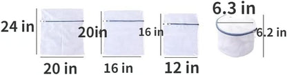 3 Pcs Mesh Laundry Bags Laundry Wash Bags Laundry Bags Wash Organizer for Delicates Dorm Underwear Bras Travel (SetA)
