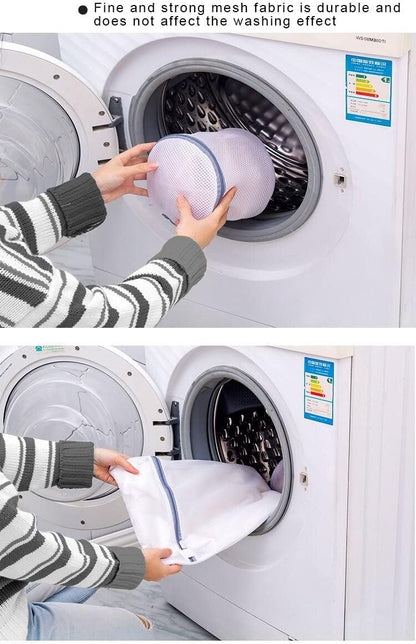 3 Pcs Mesh Laundry Bags Laundry Wash Bags Laundry Bags Wash Organizer for Delicates Dorm Underwear Bras Travel (SetA)