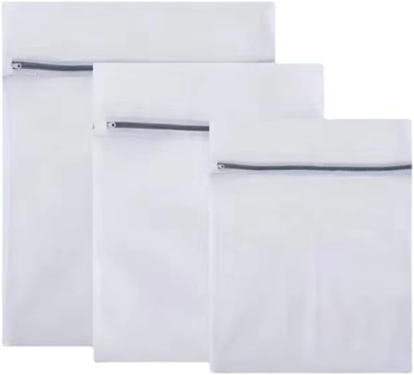 3 Pcs Mesh Laundry Bags Laundry Wash Bags Laundry Bags Wash Organizer for Delicates Dorm Underwear Bras Travel (SetA)