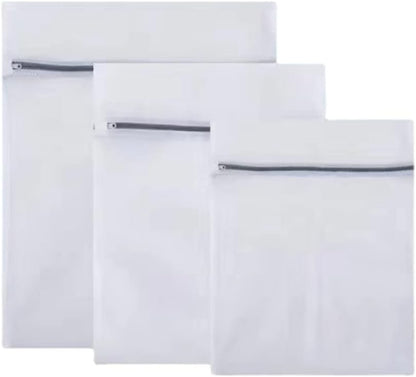 3 Pcs Mesh Laundry Bags Laundry Wash Bags Laundry Bags Wash Organizer for Delicates Dorm Underwear Bras Travel (SetA)