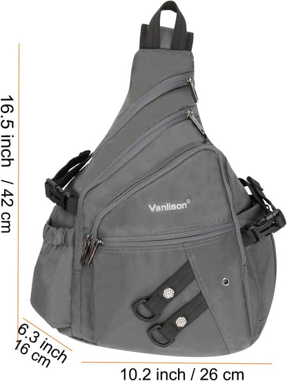 Sling Backpacks, Sling Chest Bags Shoulder Crossbody Bags for Men Women Outdoor Travel Walking Dog Running Bag